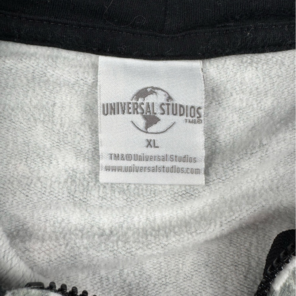 Universal Marvel All-Over Comic Print Zip Hoodie - Gray/Black with Red Logo - Picture 3 of 8